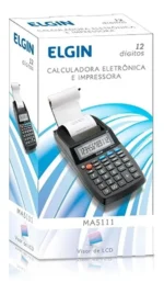 Calculadora Elgin Compacta Com Bobina 12 Dígitos Ma-5111 Cor Preto - Imagem 7