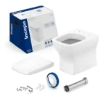 Kit Completo Bacia Boss Incepa + Assento E Itens Instalação Cor Branco - Imagem 3