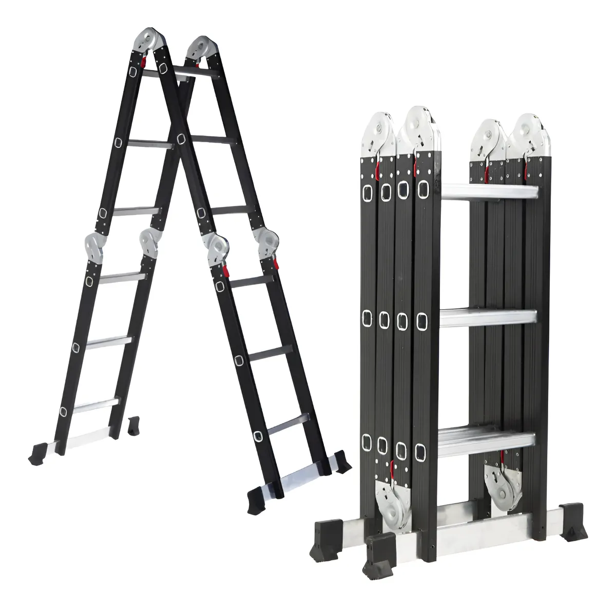 D_NQ_NP_2X_796579-MLB83845480345_042025-F-escada-preta-aluminio-articulavel-12-degraus-edico-premium.webp Escada Preta Alumínio Articulável 12 Degraus Edição Premium - Imagem 1