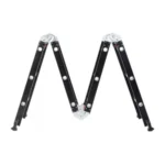 Escada Preta Alumínio Articulável 12 Degraus Edição Premium - Imagem 6