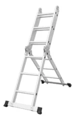 Escada Articulada 4x3 De Alumínio 12 Degraus 3,50 Metros de Altura - Imagem 2
