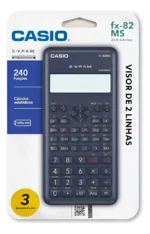 Capa azul marinho para calculadora científica de 240 funções Casio Fx-82ms