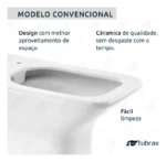 Vaso Sanitário Convencional Modelo Virentis Tubrax - Imagem 9