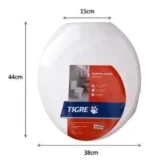 Assento Sanitario Almofadado Oval Branco Suavit Tigre - Imagem 6