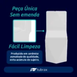 Vaso Sanitário Monobloco Completo - Caixa Acoplada Privada - Imagem 3