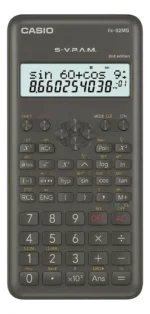 Capa azul marinho para calculadora científica de 240 funções Casio Fx-82ms - Imagem 4