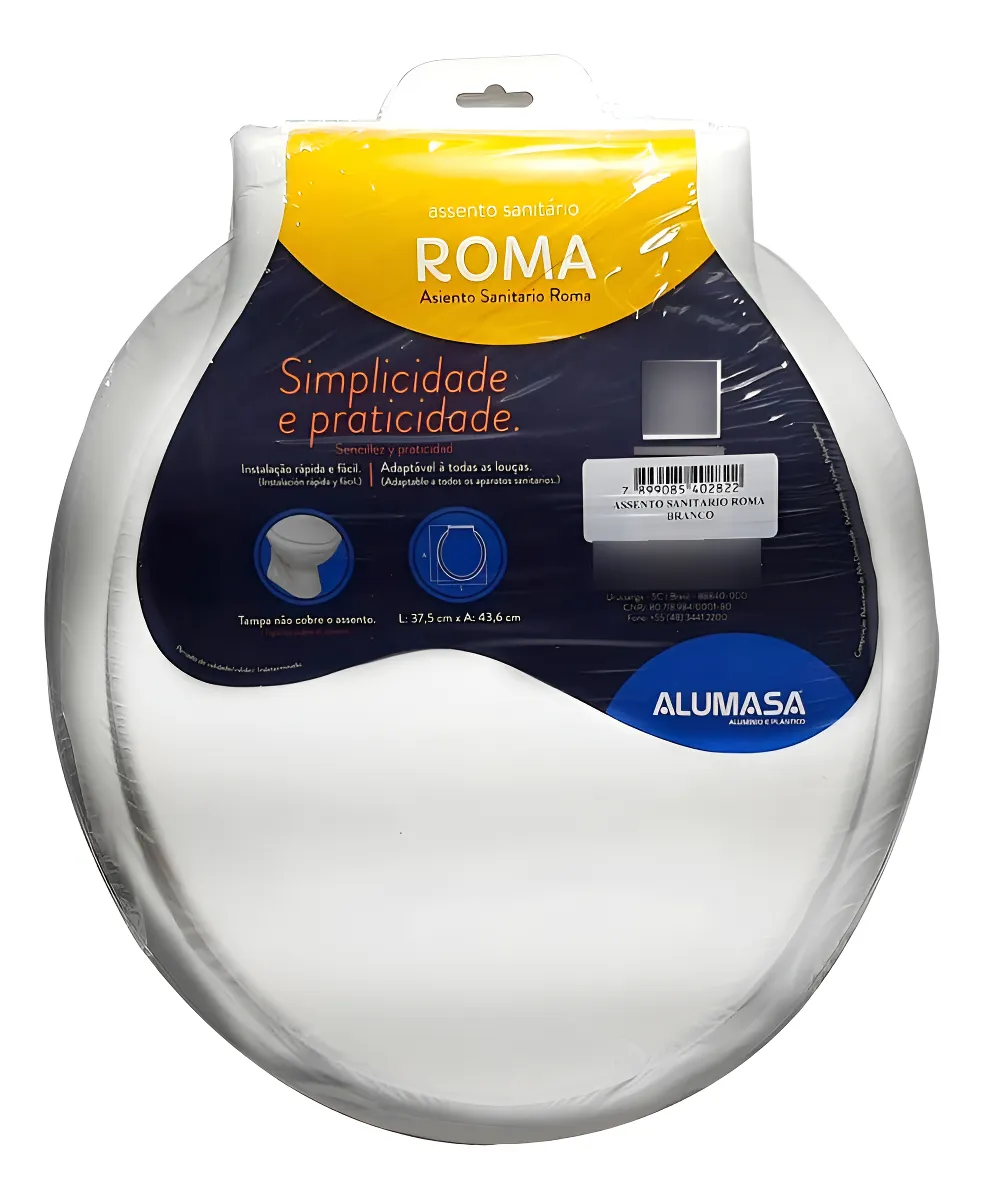 D_Q_NP_762533-MLA95634266726_102025-F.webp Assento De Vaso Sanitario Tampa Privada Universal Cor Branco - Imagem 1
