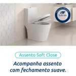 Vaso Sanitário Monobloco Caixa Acoplada Completo Privada Cor Branco Tubrax - Imagem 4