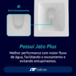 Vaso Sanitário Monobloco Completo - Caixa Acoplada Privada - Imagem 7