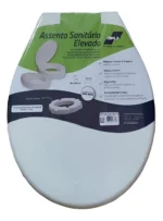 Assentos Sanitário Elevado 7,5cm Convencional Branco Cipla - Imagem 6