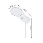 Chuveiro Elétrico Eletrônico 5500w Branco Redondo Moment Zagonel - Imagem 3