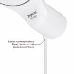Chuveiro Elétrico Eletrônico 5500w Branco Redondo Moment Zagonel - Imagem 5