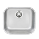 Cuba para Cozinha Simples de Embutir em Aço Inox 304 Fosco Retangular 40x34x17cm 0,6mm 4.1/2" Prime Tramontina - Imagem 2