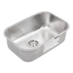 Cuba para Cozinha Simples de Embutir em Aço Inox 304 Fosco Retangular 47x30,5x17cm 0,6mm 4.1/2" Prime Tramontina