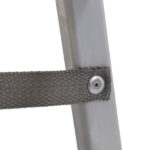 Escada Alumínio 5 Degraus 1,53m 120kg Prata e Vermelho Reisam - Imagem 3