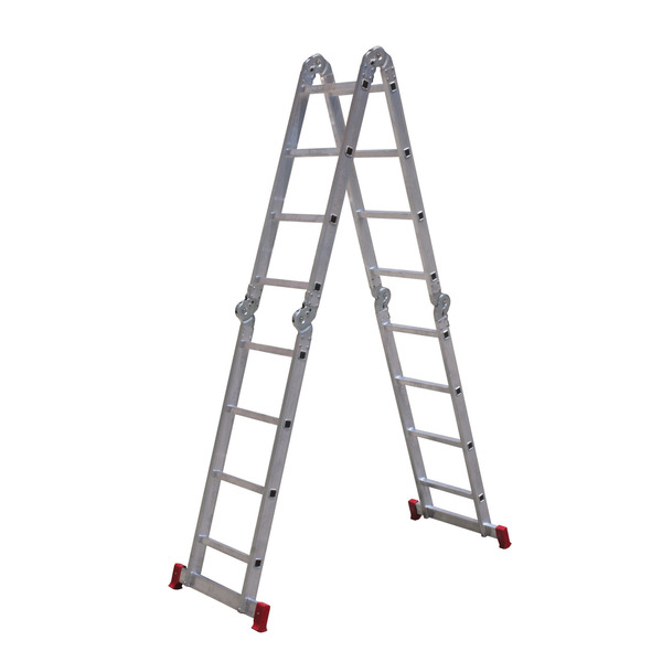 Escada Articulada 4x4 16 Degraus em Alumínio 4,23m Botafogo - Imagem 3