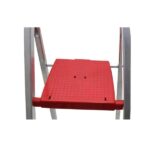 Escada Doméstica Aluminio 4 Degraus Natural 120 Kg Reisam - Imagem 3