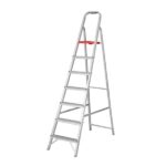 Escada Doméstica Aluminio 7 Degraus Natural 120 Kg Reisam