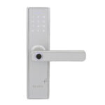 Fechadura Eletrônica Digital Elsys com Biometria e Senha ESF-DE2000B Prata Embutir para Porta de Giro