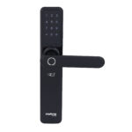 Fechadura Eletrônica Digital Intelbras com Biometria, Cartão, Senha e Wi-Fi IFR 7000 Embutir para Porta de Giro