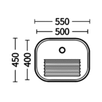 Tanque Quadrado Aço Inox Escovado 30L Casablanca - Imagem 5